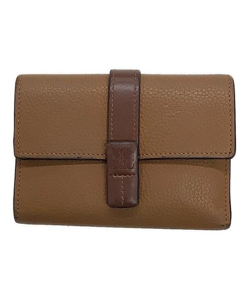 LOEWE（ロエベ）LOEWE (ロエベ) 3つ折り財布 ブラウンの古着・服飾アイテム