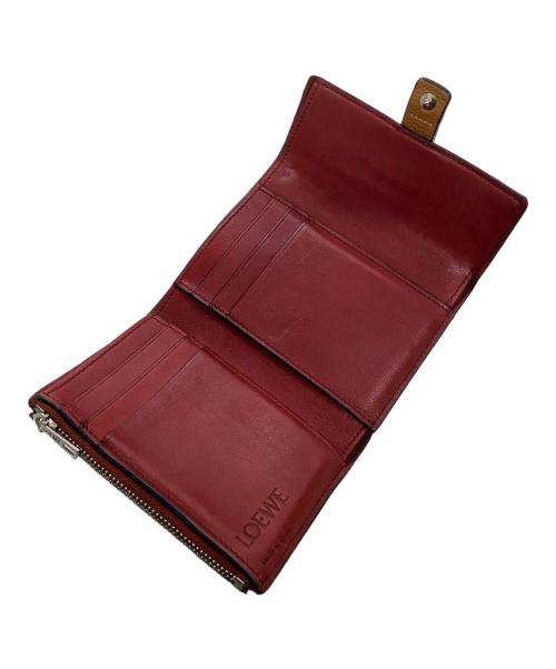 LOEWE（ロエベ）LOEWE (ロエベ) 3つ折り財布 ブラウンの古着・服飾アイテム