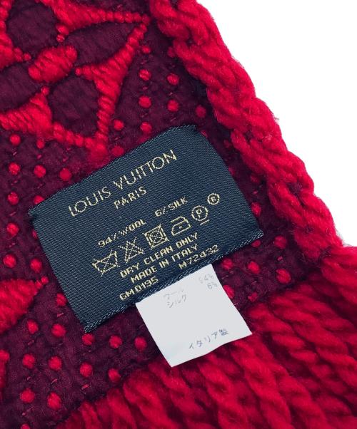 LOUIS VUITTON（ルイ ヴィトン）LOUIS VUITTON (ルイ ヴィトン) モノグラムマフラー レッドの古着・服飾アイテム