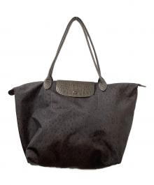 LONGCHAMP（ロンシャン）の古着「トートバッグ」｜ダークグリーン