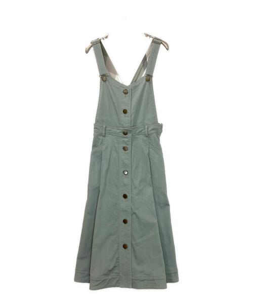 BLUE LABEL CRESTBRIDGE（ブルーレーベルクレストブリッジ）BLUE LABEL CRESTBRIDGE (ブルーレーベルクレストブリッジ) 55S07-731-70　サロペット グレー サイズ:36の古着・服飾アイテム