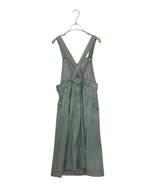 BLUE LABEL CRESTBRIDGE（ブルーレーベルクレストブリッジ）BLUE LABEL CRESTBRIDGE (ブルーレーベルクレストブリッジ) 55S07-731-70　サロペット グレー サイズ:36の古着・服飾アイテム