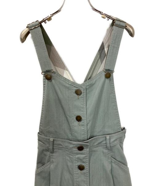 BLUE LABEL CRESTBRIDGE（ブルーレーベルクレストブリッジ）BLUE LABEL CRESTBRIDGE (ブルーレーベルクレストブリッジ) 55S07-731-70　サロペット グレー サイズ:36の古着・服飾アイテム