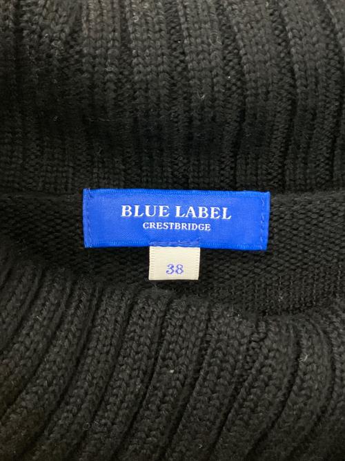 BLUE LABEL CRESTBRIDGE（ブルーレーベルクレストブリッジ）BLUE LABEL CRESTBRIDGE (ブルーレーベルクレストブリッジ) 55N07-465-09　薄手ニット ブラック サイズ:38の古着・服飾アイテム