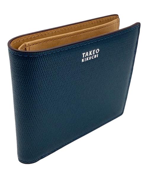 TAKEO KIKUCHI（タケオキクチ）TAKEO KIKUCHI (タケオキクチ) 2つ折り財布 ネイビーの古着・服飾アイテム