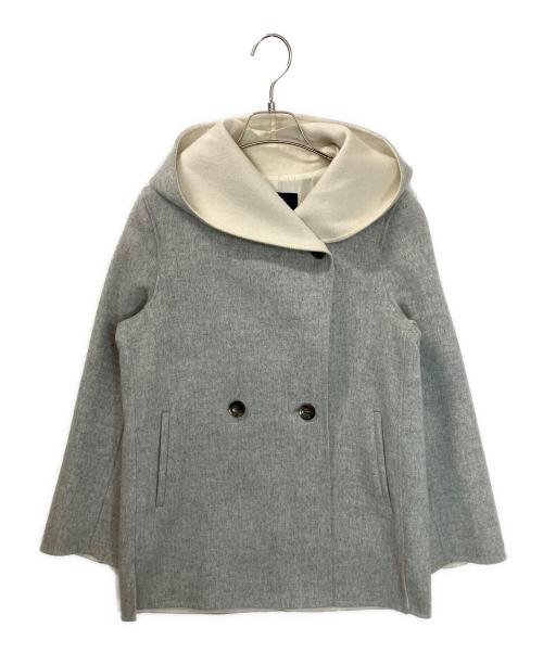 23区（ニジュウサンク）23区 (ニジュウサンク) フーデッドジャケット グレー サイズ:32の古着・服飾アイテム