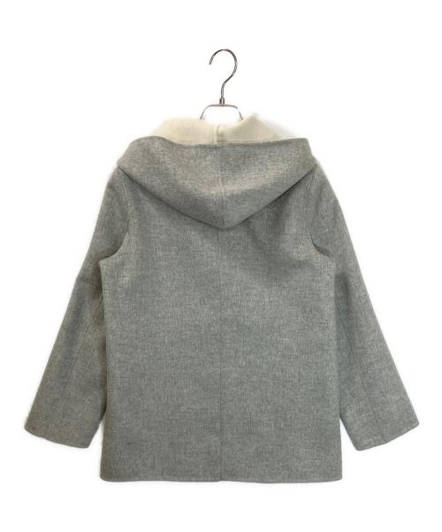 23区（ニジュウサンク）23区 (ニジュウサンク) フーデッドジャケット グレー サイズ:32の古着・服飾アイテム