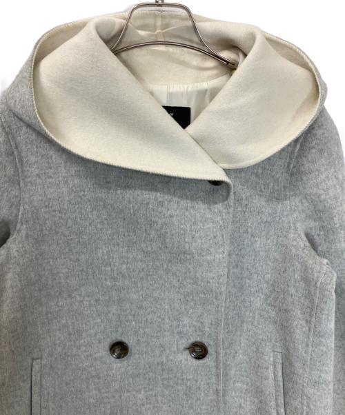 23区（ニジュウサンク）23区 (ニジュウサンク) フーデッドジャケット グレー サイズ:32の古着・服飾アイテム