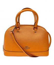 COACH（コーチ）の古着「ミニシエラサッチェル2WAYバッグ」｜オレンジ