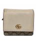 GUCCI（グッチ）の古着「3つ折り財布」｜ベージュ×グレー