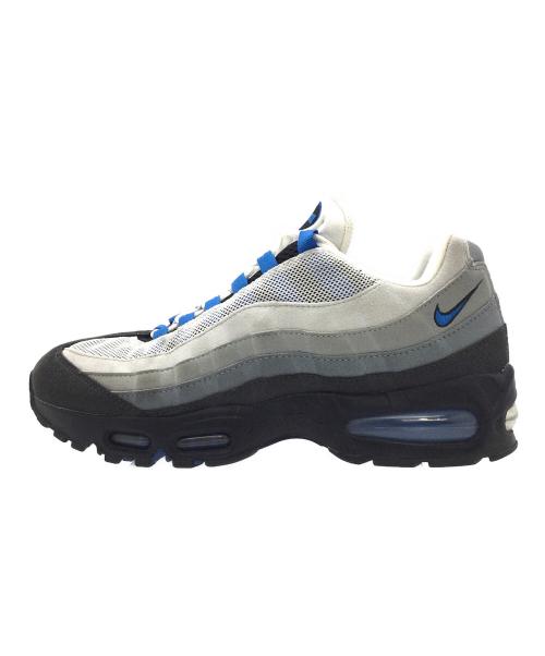 NIKE（ナイキ）NIKE (ナイキ) Air Max 95 OG Big Bubble グレー×ブラック×ブルー サイズ:US9.5、UK8.5、EUR43、cm27.5、BR41、CN275の古着・服飾アイテム