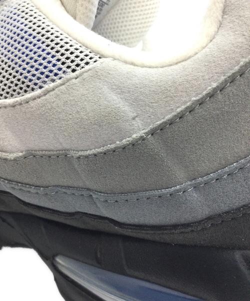 NIKE（ナイキ）NIKE (ナイキ) Air Max 95 OG Big Bubble グレー×ブラック×ブルー サイズ:US9.5、UK8.5、EUR43、cm27.5、BR41、CN275の古着・服飾アイテム