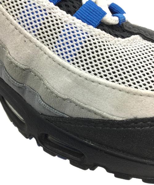 NIKE（ナイキ）NIKE (ナイキ) Air Max 95 OG Big Bubble グレー×ブラック×ブルー サイズ:US9.5、UK8.5、EUR43、cm27.5、BR41、CN275の古着・服飾アイテム