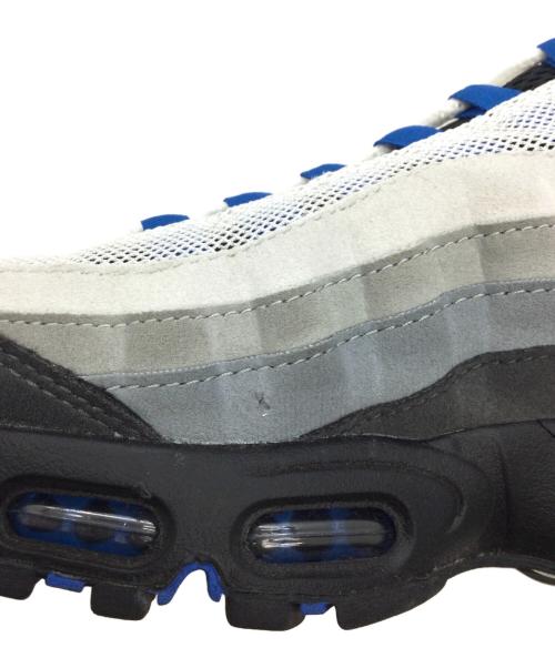 NIKE（ナイキ）NIKE (ナイキ) Air Max 95 OG Big Bubble グレー×ブラック×ブルー サイズ:US9.5、UK8.5、EUR43、cm27.5、BR41、CN275の古着・服飾アイテム