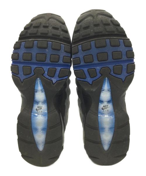 NIKE（ナイキ）NIKE (ナイキ) Air Max 95 OG Big Bubble グレー×ブラック×ブルー サイズ:US9.5、UK8.5、EUR43、cm27.5、BR41、CN275の古着・服飾アイテム