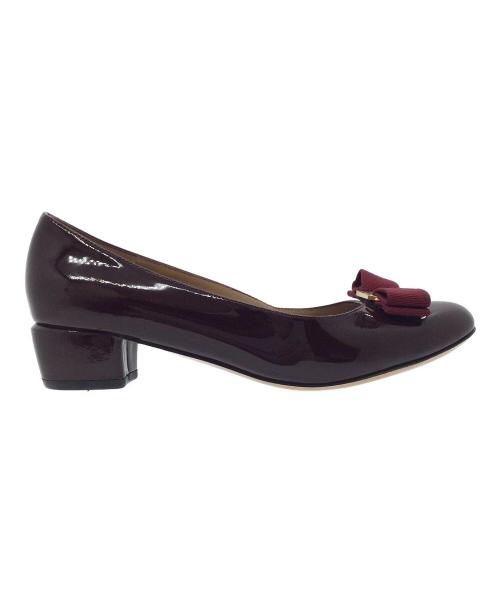 Salvatore Ferragamo（サルヴァトーレ フェラガモ）Salvatore Ferragamo (サルヴァトーレ フェラガモ) パンプス ボルドー サイズ:7の古着・服飾アイテム