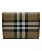 BURBERRYバーバリー）の古着「カードケース」｜ブラウン×ホワイト
