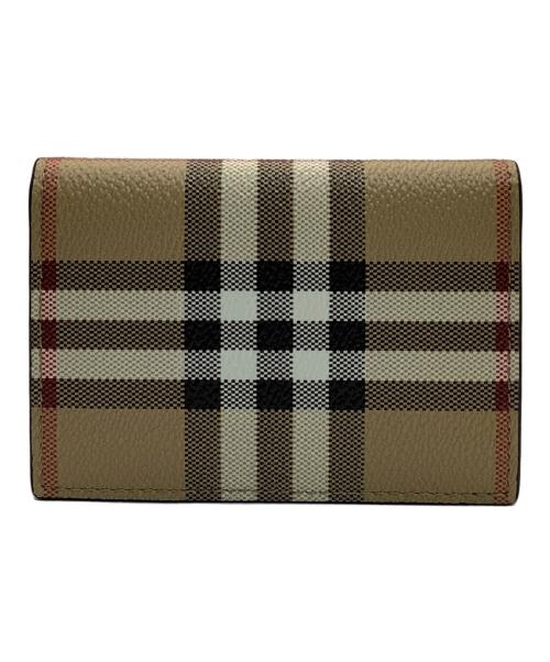 BURBERRY（バーバリー）BURBERRY (バーバリー) カードケース ブラウン×ホワイトの古着・服飾アイテム