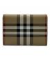 BURBERRY (バーバリー) カードケース ブラウン×ホワイト：15000円