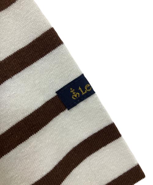 Le minor（ルミノア）Le minor (ルミノア) 20JG179HP04MFW 長袖カットソー ブラウン×ホワイト サイズ:Sの古着・服飾アイテム