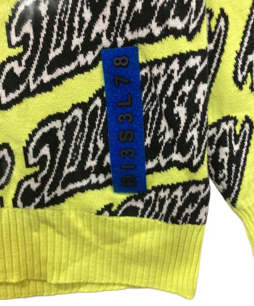 DIESEL（ディーゼル）DIESEL (ディーゼル) 厚手ニット 黄緑 サイズ:XLの古着・服飾アイテム