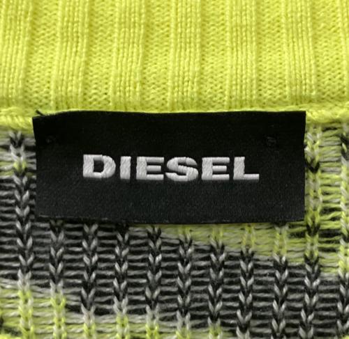 DIESEL（ディーゼル）DIESEL (ディーゼル) 厚手ニット 黄緑 サイズ:XLの古着・服飾アイテム