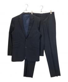 BURBERRY BLACK LABEL（バーバリーブラックレーベル）の古着「セットアップスーツ」｜ブラック×ネイビー