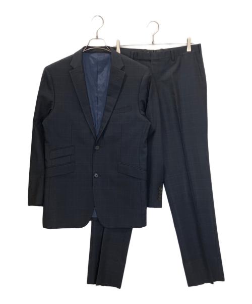 BURBERRY BLACK LABEL（バーバリーブラックレーベル）BURBERRY BLACK LABEL (バーバリーブラックレーベル) セットアップスーツ ブラック×ネイビー サイズ:Lの古着・服飾アイテム