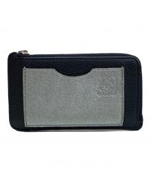 LOEWE（ロエベ）の古着「コインカードホルダー」｜ネイビー×シルバー