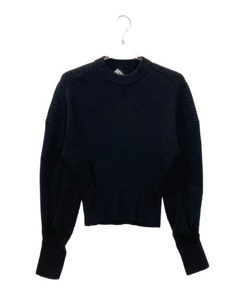 DIESEL（ディーゼル）DIESEL (ディーゼル) 厚手ニット ブラック サイズ:Sの古着・服飾アイテム