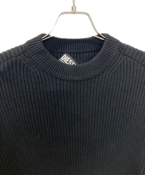DIESEL（ディーゼル）DIESEL (ディーゼル) 厚手ニット ブラック サイズ:Sの古着・服飾アイテム