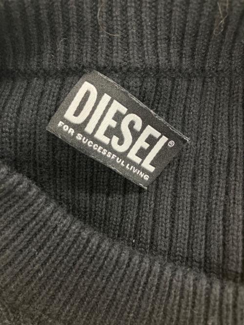 DIESEL（ディーゼル）DIESEL (ディーゼル) 厚手ニット ブラック サイズ:Sの古着・服飾アイテム