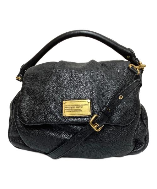 Marc by Marc Jacobs（マークバイマークジェイコブス）Marc by Marc Jacobs (マークバイマークジェイコブス) 2WAYバッグ ブラック×ゴールドの古着・服飾アイテム