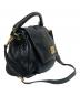 中古・古着 Marc by Marc Jacobs (マークバイマークジェイコブス) 2WAYバッグ ブラック×ゴールド：5000円