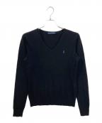 RALPH LAURENラルフローレン）の古着「薄手ニット」｜ブラック
