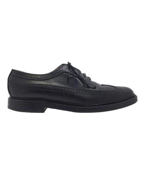Florsheim（フローシャイム）Florsheim (フローシャイム) ウィングチップシューズ ブラック サイズ:10 1/2の古着・服飾アイテム