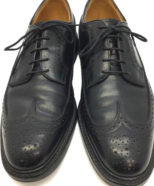 Florsheim（フローシャイム）Florsheim (フローシャイム) ウィングチップシューズ ブラック サイズ:10 1/2の古着・服飾アイテム