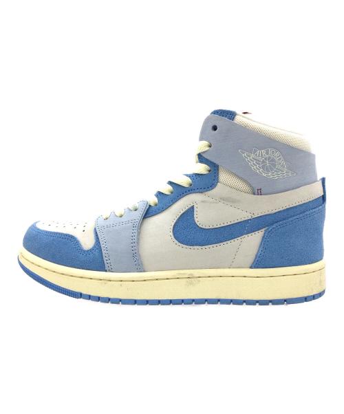 NIKE（ナイキ）NIKE (ナイキ) AIR JORDAN1 ZOOM CMFT グレー×ブルー サイズ:US7.5、UK5、EUR38.5、cm24.5、BR37、CN245(2.5)の古着・服飾アイテム