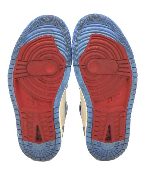 NIKE（ナイキ）NIKE (ナイキ) AIR JORDAN1 ZOOM CMFT グレー×ブルー サイズ:US7.5、UK5、EUR38.5、cm24.5、BR37、CN245(2.5)の古着・服飾アイテム
