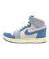 NIKE (ナイキ) AIR JORDAN1 ZOOM CMFT グレー×ブルー サイズ:US7.5、UK5、EUR38.5、cm24.5、BR37、CN245(2.5)：7000円