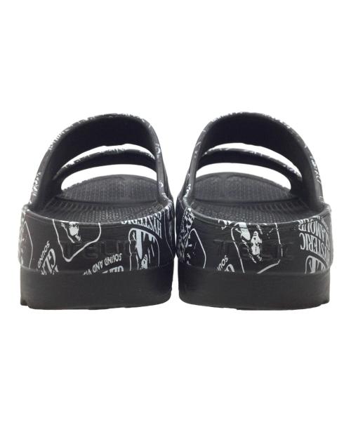 Hysteric Glamour（ヒステリックグラマー）Hysteric Glamour (ヒステリックグラマー) TELIC (テリック) リカバリーサンダル ブラック×ホワイト サイズ:XLの古着・服飾アイテム