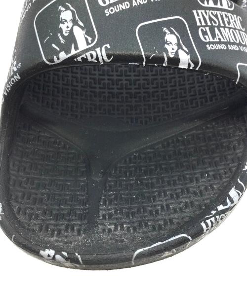 Hysteric Glamour（ヒステリックグラマー）Hysteric Glamour (ヒステリックグラマー) TELIC (テリック) リカバリーサンダル ブラック×ホワイト サイズ:XLの古着・服飾アイテム