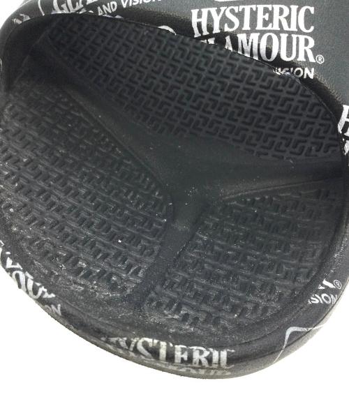 Hysteric Glamour（ヒステリックグラマー）Hysteric Glamour (ヒステリックグラマー) TELIC (テリック) リカバリーサンダル ブラック×ホワイト サイズ:XLの古着・服飾アイテム