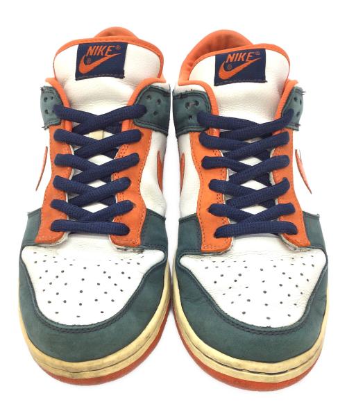 NIKE SB（ナイキエスビー）NIKE SB (ナイキエスビー) Dunk Low Broncos ネイビー×オレンジ×ホワイト サイズ:US10.5、UK9.5＜EUR44.5、CM28.5の古着・服飾アイテム