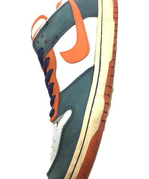 NIKE SB（ナイキエスビー）NIKE SB (ナイキエスビー) Dunk Low Broncos ネイビー×オレンジ×ホワイト サイズ:US10.5、UK9.5＜EUR44.5、CM28.5の古着・服飾アイテム