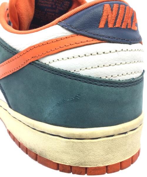 NIKE SB（ナイキエスビー）NIKE SB (ナイキエスビー) Dunk Low Broncos ネイビー×オレンジ×ホワイト サイズ:US10.5、UK9.5＜EUR44.5、CM28.5の古着・服飾アイテム