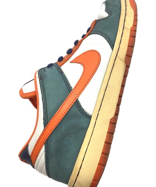 NIKE SB（ナイキエスビー）NIKE SB (ナイキエスビー) Dunk Low Broncos ネイビー×オレンジ×ホワイト サイズ:US10.5、UK9.5＜EUR44.5、CM28.5の古着・服飾アイテム