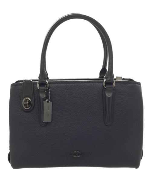 COACH（コーチ）COACH (コーチ) 2WAYバッグ ネイビーの古着・服飾アイテム