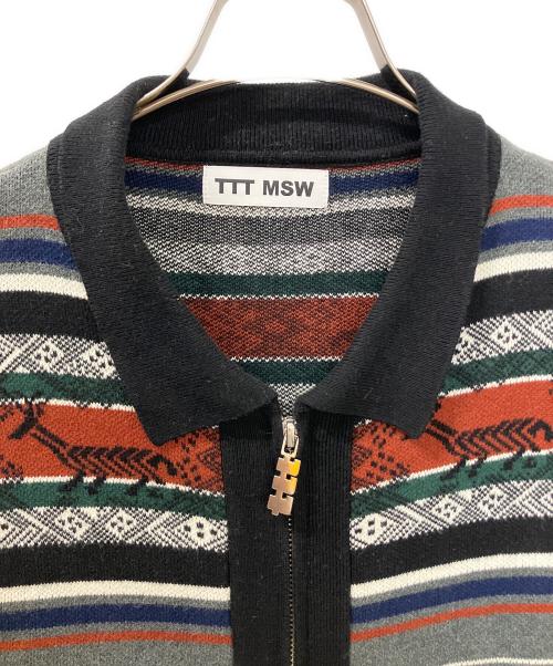 TTT MSW（ティー）TTT MSW (ティー) TTT-2023AW-KT09　薄手カーディガン ブラック サイズ:Mの古着・服飾アイテム