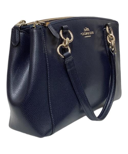 COACH（コーチ）COACH (コーチ) 2WAYバッグ ネイビーの古着・服飾アイテム